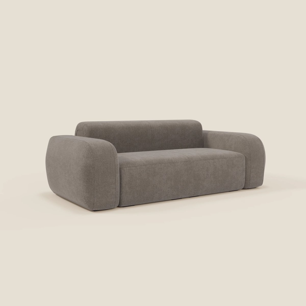 BonBon Canapé modulaire Lineare 220 – Assise unique en tissu détachable T23 taupe – Image 2