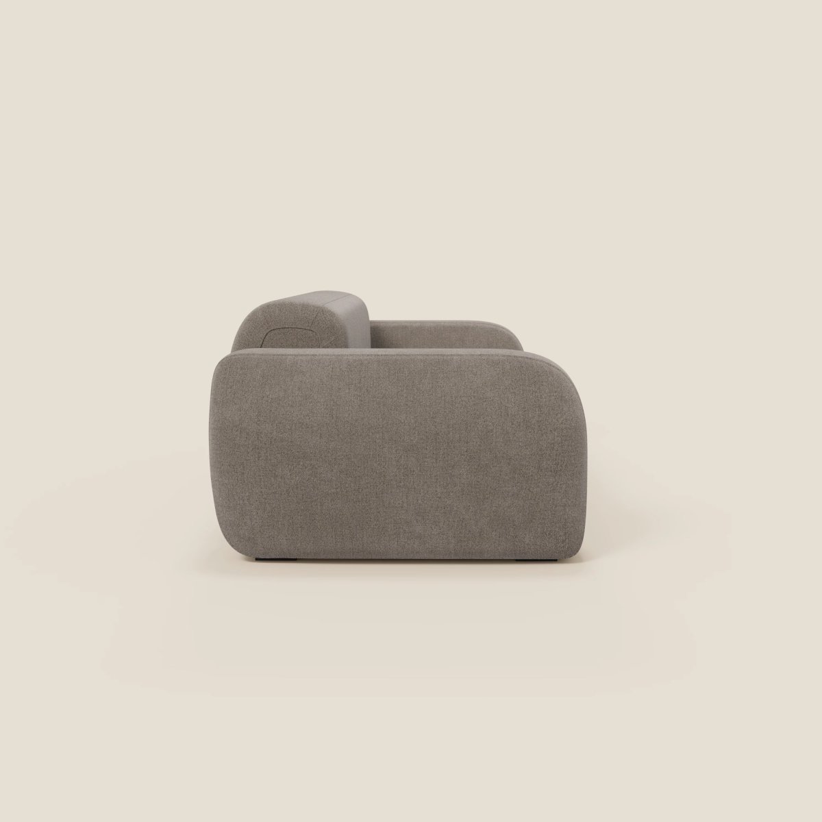 BonBon Canapé modulaire Lineare 220 – Assise unique en tissu détachable T23 taupe – Image 5
