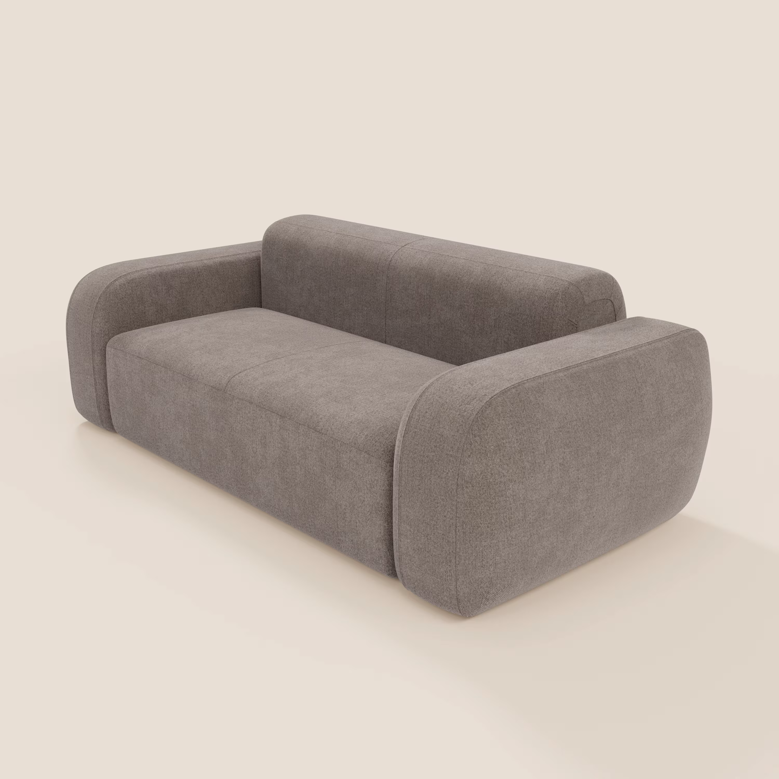 BonBon Canapé modulaire Lineare 220 – Assise unique en tissu détachable T23 taupe – Image 9